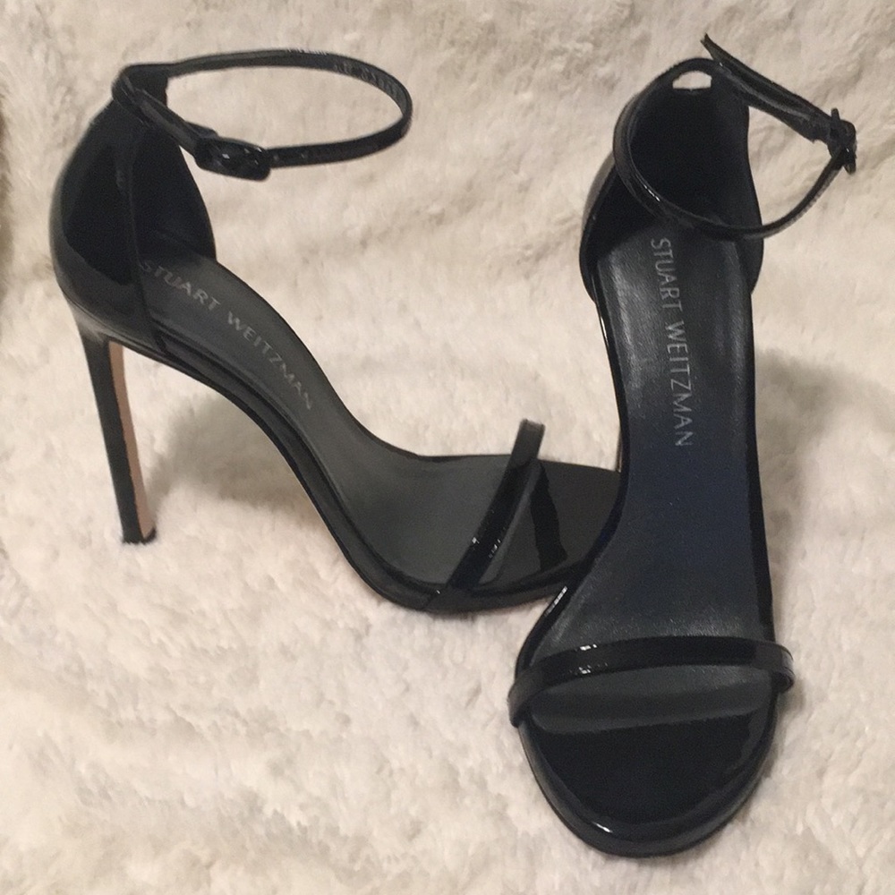 Stuart Weitzman Nudist - Black Patent Leather 6.5M